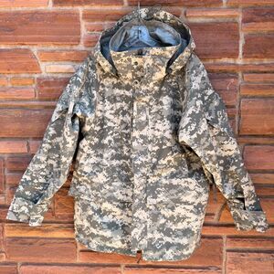 TRU-SPEC Digital Camo Hooded Parka Jacket – Medium – Nylon Rain Shell Tactical